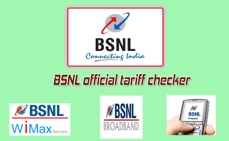 BSNL official tariff checker