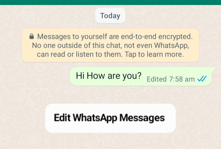 How To Edit WhatsApp Messages Tech Treasure